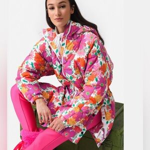 LOVESHACKFANCY X BOGNER FIRE + ICE Yama-D Printed Down Ski Jacket - Insu…